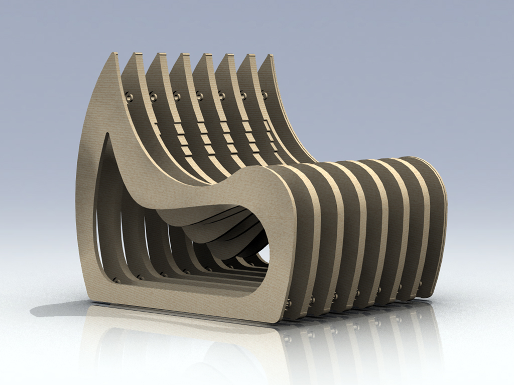 slosh chair / computer model