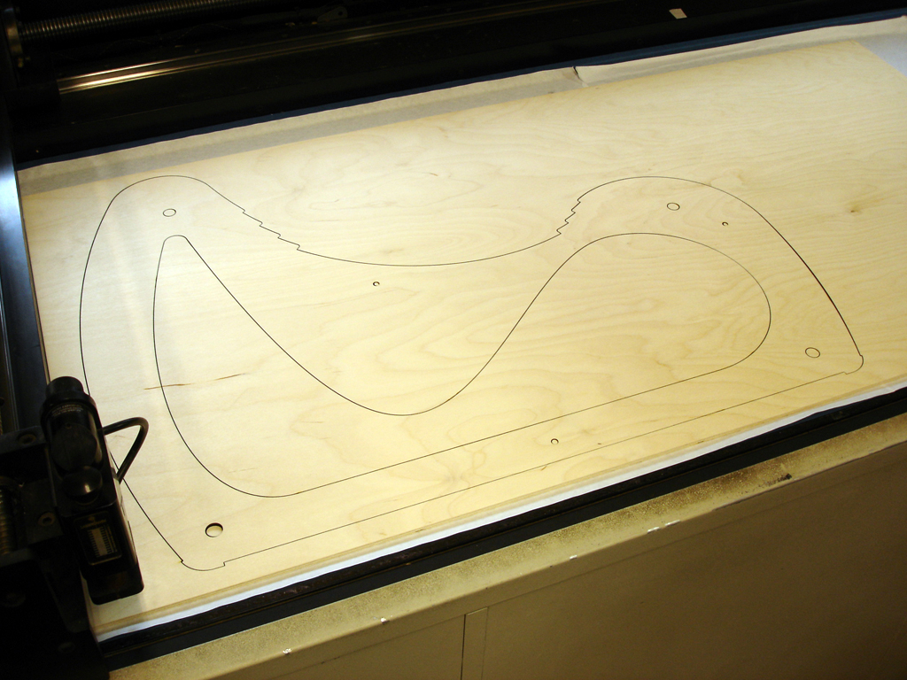 slosh chair / laser cutting