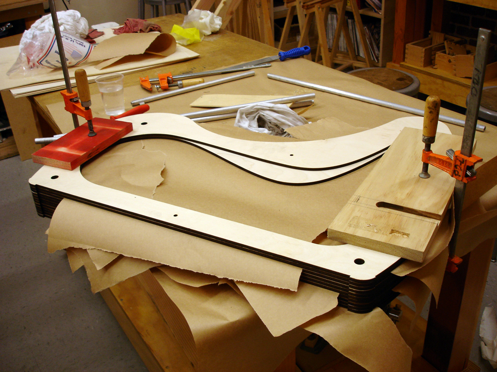 slosh chair / laminating