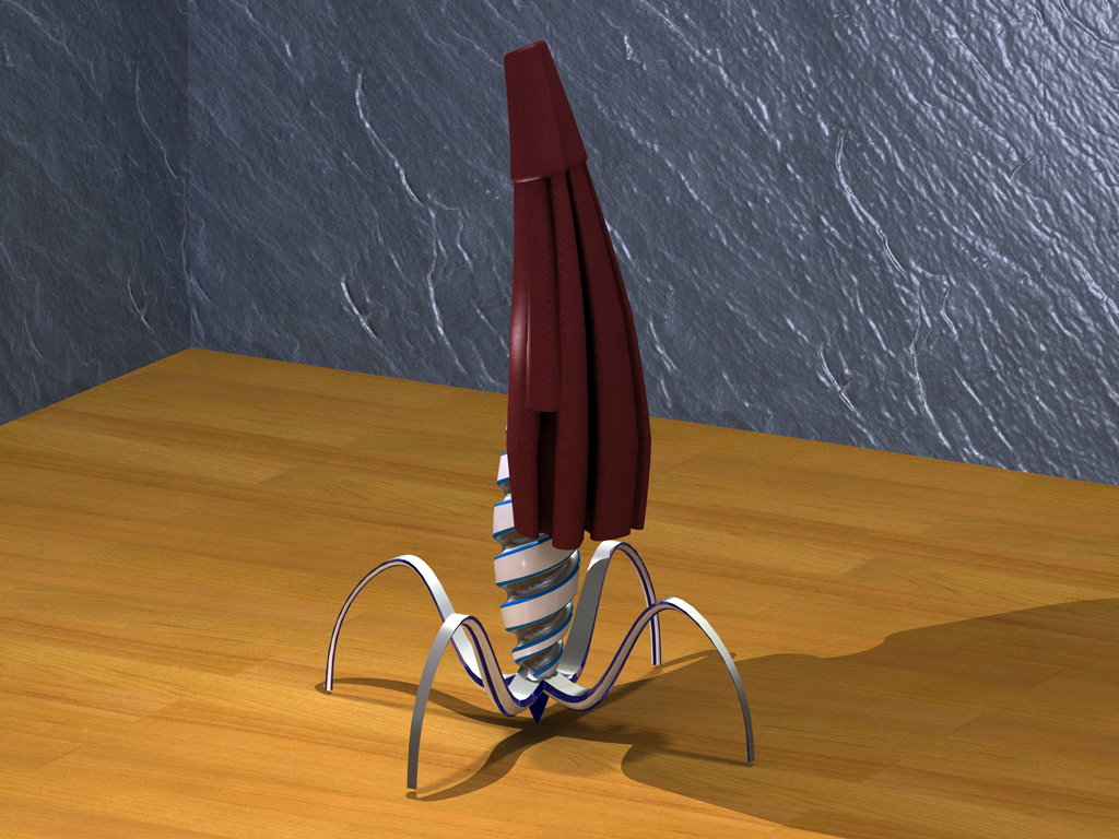 shape memory umbrella / rack position